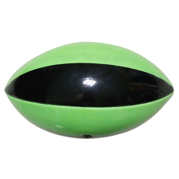Green balck rugby ball